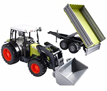 中古 輸入品日本向け ブルーダーClaasNectis267Fトラクター&TippingトレーラーBR02112