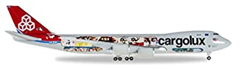 【中古】ヘルパ 1/500 B747-8F カーゴルクス 45周年記念塗装 LX-VCM 完成品のサムネイル