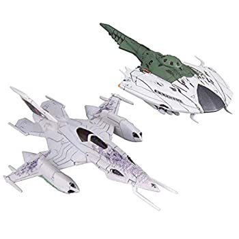 【中古】宇宙戦艦ヤマト2202 メカコレクション ツヴァルケ (大使館員専用機)&デスバテーターセット プラモデル