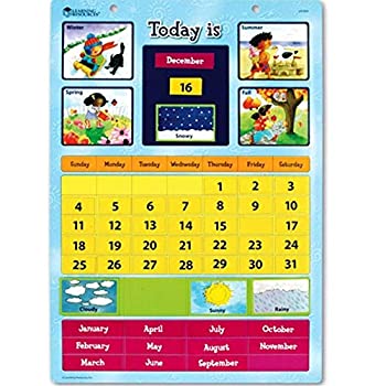 【中古】【未使用未開封】ラーニング リソーシズ Magnetic Learning Calendar 英語教材 壁掛けカレンダー マグネット式カレンダー