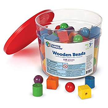【中古】【未使用未開封】ラーニング リソーシズ(Learning Resources) おもちゃ 紐通し ビーズセット 120ピース入り LER0140