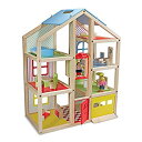 【中古】【未使用未開封】Melissa & Doug hi-rise木製ドールハウスwith家具???ガレージ15個とWorking Elevator