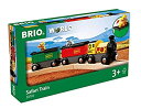 【中古】BRIO ( ブリオ ) WORLD サファリトレイン [3両編成] 対象年齢 3歳~ ( 電車のおもちゃ 木のレール 機関車 ) 33722