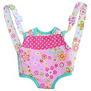 【中古】Baby Whitney Patchwork Pink Doll Front Carrier with Straps