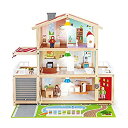 【中古】【未使用未開封】Hape Doll Family Mansion| 受賞歴のある10ベッドルームドールハウス 木製プレイマンション アクセサリー付き 対...
