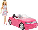 【中古】【未使用未開封】バービー(Barbie) バービーとおでかけ! かわいいピンクのクルマ 【着せ替え人形・ハウス 3才~】 FPR57