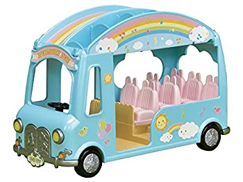 【中古】【輸入品日本向け】シルバニアファミリー 学校・ようちえん にじいろようちえんバス 22x9.5x13cm S-62