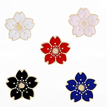 【中古】【未使用未開封】桜 ピンバッジ 5枚セット