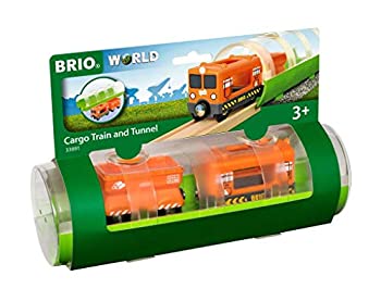 【中古】BRIO BRIO WORLD カーゴトレイン&トンネル 33891 ABS 33891