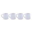 【中古】Baoblaze ミニチュアカップ マグカップ 4個セット ドールハウス 人形食器 アクセサリー 1/12