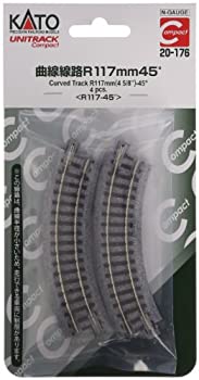 【中古】KATO Nゲージ ユニトラックコンパクト曲線線路R117-45° 4本入 20-176 鉄道模型用品【メーカー名】カトー(KATO)【メーカー型番】20-176【ブランド名】カトー(KATO)【商品説明】KATO Nゲージ ユニトラックコンパクト曲線線路R117-45° 4本入 20-176 鉄道模型用品付属品については商品タイトルに付属品についての記載がない場合がありますので、ご不明な場合はメッセージにてお問い合わせください。イメージと違う、必要でなくなった等、お客様都合のキャンセル・返品は一切お受けしておりません。 また、画像はイメージ写真ですので画像の通りではないこともございます。ビデオデッキ、各プレーヤーなどリモコンが付属してない場合もございます。 また、限定版の付属品、ダウンロードコードなどない場合もございます。中古品の場合、基本的に説明書・外箱・ドライバーインストール用のCD-ROMはついておりません。当店では初期不良に限り、商品到着から7日間は返品を 受付けております。ご注文からお届けまでご注文⇒ご注文は24時間受け付けております。　　お届けまで3営業日〜10営業日前後とお考え下さい。　※在庫切れの場合はご連絡させて頂きます。入金確認⇒前払い決済をご選択の場合、ご入金確認後、配送手配を致します。出荷⇒配送準備が整い次第、出荷致します。配送業者、追跡番号等の詳細をメール送信致します。　※離島、北海道、九州、沖縄は遅れる場合がございます。予めご了承下さい。※ご注文後の当店より確認のメールをする場合がございます。ご返信が無い場合キャンセルとなりますので予めご了承くださいませ。当店では初期不良に限り、商品到着から7日間は返品を 受付けております。