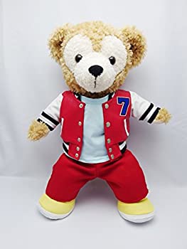 【中古】Sサイズ(全長43cm) ダッフィー 衣装 赤 スタジアムジャンバー コスチューム hdn01