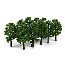 【中古】【未使用未開封】ノーブランド品 40本 1/150 樹木モデル ツリー 鉄道景観 電車模型用 アクセサリー 全2色選べ - ディープグリーン