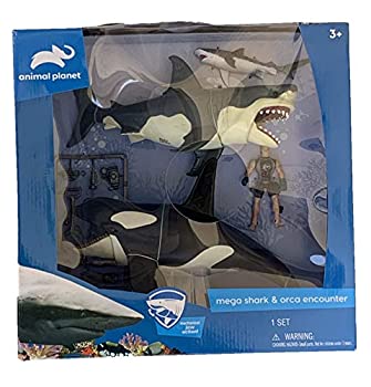 【中古】【未使用未開封】Great White Shark & Killer Whale Playset - Animal Planet