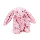 【中古】【未使用未開封】Jellycat(ジェリーキャット) バシュフル バニー M ぬいぐるみ ウサギ 座高20cm チューリップピンク