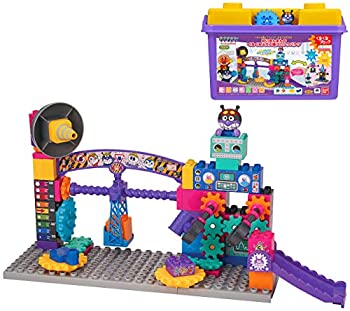 【中古】【輸入品日本向け】アンパンマン ブロックラボ ばいきんまんのくるくるメカ工場ブロックバケツ (ごっこ遊びも楽しめる! ワールドブロックシリーズ)