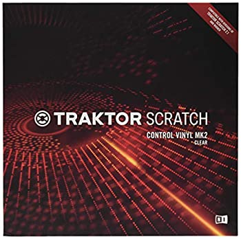 【中古】【未使用未開封】Native Instruments DJアクセサリー TRAKTOR Scratch Control Vinyl MK2 Clear