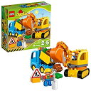 yÁzygpJzLEGO DUPLO Town 10812 Truck & Tracked Excavator Building Kit (26 Piece) by LEGO