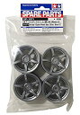 【中古】タミヤ R/C SPARE PARTS SP-1071 5本アーチスポークホイール (銀) 4本 (26mm/+2)