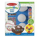 【中古】Melissa & Doug decorate-your-ownスポーツセットクラフトキット???サッカー、野球、サッカー銀行