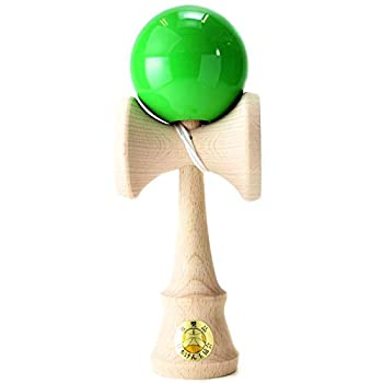 【中古】【未使用未開封】日本けん玉協会推奨 福祉けん玉「大晴」緑 国産品(TAISEI KENDAMA)山形工房