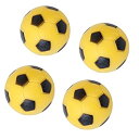 【中古】Foosballs 4個セット ミニサッカー ゲーム用 フーズボール用 テーブルサッカー用 サッカーボール 交換用ボール イエローとブラック 36m