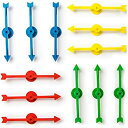 【中古】【未使用未開封】12 Assorted Rainbow 10cm Arrow Game Spinners in 4 Colours 3 Arrows P...