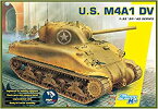 【中古】ドラゴン 1/35 第二次世界大戦 アメリカ軍 M4A1 シャーマン DV (直視バイザー型) 中戦車 with マジックトラック プラモデル DR6618