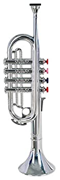 【中古】【輸入品・未使用】BONTEMPI ボンテンピ シルバー トランペット 4keys 37cm （323831） 楽器 ラッパ おもちゃ 知育玩具 3歳 子供 プレゼント