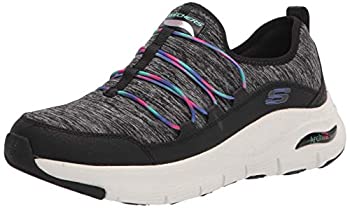 【中古】【輸入品・未使用】Skechers レディース アーチフィット レインボービュースニーカー US サイズ: 24 カラー: ブラック