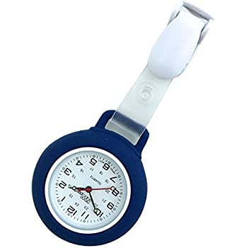 【中古】【輸入品・未使用】Nurse Watch???クリップオンSilicone (Infection Control)???Navy