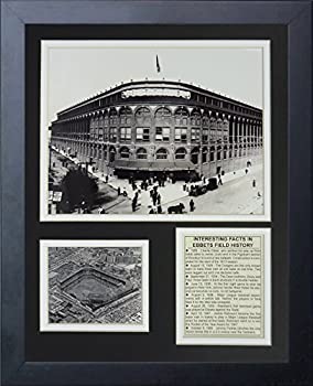 【中古】【輸入品・未使用】Legends Never Die Inc. Ebbets Field - 外側 11インチ x 14インチ 額入りフォトコラージュ