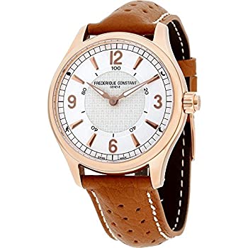 【中古】【輸入品・未使用】Frederique Constant メンズ スマートウォッチ 42mm レザーバンド ローズゴールドメッキケース クォーツウォッチ FC-282AS5B4