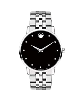 【中古】【輸入品・未使用】Movado Museum(モバド美術館) ステンレスケース ブラック文字盤 ステンレスブレスレット メンズ 0607201 Mens Standard Size ブラック/シルバー