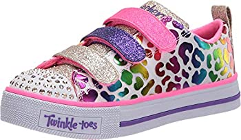 【中古】【輸入品・未使用】Skechers ユニ 子供用 キラキラ光るスポット スニーカー US サイズ: 2 Little Kid カラー: ホワイト