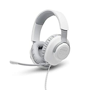 【輸入品・未使用】JBL Quantum 100 有線オーバーイヤーゲーミングヘッドフォン ホワイト格安セール
