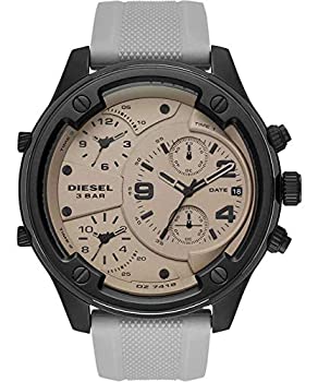 【中古】【輸入品・未使用】Diesel Men's Boltdown DZ7416 Grey Silicone Japanese Quartz Fashion Watch