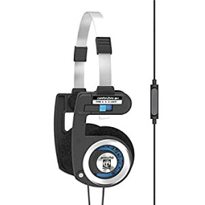 【輸入品・未使用】Koss Porta Pro マイクとリモートオンイヤーヘッドホン インラインマイクとタッチリモコン付き 折りたたみ式デザイン 3.5mmプラグの有線 ブラッバーゲン