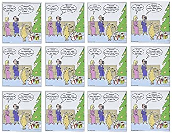 【中古】【輸入品・未使用】リッチDiesslins面白いクリスマス漫画???Bad Christmas Present Idea???Funniestホームビデオ???グリーティングカード Set of 12 Greeting Cards