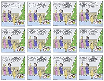 【中古】【輸入品・未使用】リッチDiesslins面白いクリスマス漫画???Bad Christmas Present Idea???Funniestホームビデオ???グリーティングカード Set of 12 Greeting Cards