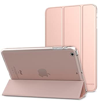 【中古】【輸入品・未使用】MoKo ケース iPad Mini 3/2/1用 スリム軽量スマートシェルスタンドカバー 半透明つや消しバックプロテクター付き iPad Mini 1 / Mini 2 / Mini 3
