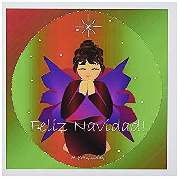 【中古】【輸入品・未使用】Yves Creations Angels???クリスマスAngel Baby Girl Praying with Feliz Navidadクリスマステキスト???グリーティングカード Set of 6 Greeting