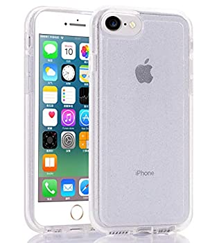 【中古】【輸入品・未使用】BAISRKE iPhone SE 2用クリアグリッターケース ハイブリッド高耐久保護ケース ハードプラスチック&ソフトTPU 頑丈 耐衝撃アーマー 耐衝撃性 高耐