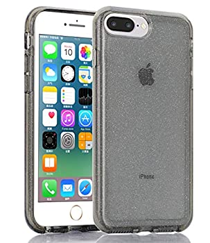 【中古】【輸入品・未使用】BAISRKE クリアグリッターケース iPhone 7 Plus用 ハイブリッド 高耐久保護ケース ハードプラスチック&ソフトTPU 頑丈 耐衝撃アーマー 高耐衝撃