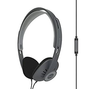 【輸入品・未使用】Koss KPH30iK オンイヤーヘッドホン インラインマイク タッチリモコン Dプロファイルデザイン 3.5mmプラグの有線 ダークグレーとブラックネット通販