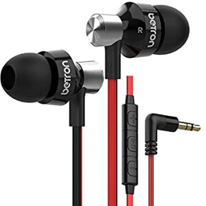 【輸入品・未使用】Betron DC950HI イヤホン マイクとボリュームコントロール付き ノイズアイソレーションイヤホンチップ 有線インイヤーヘッドホン ブラックネット通販