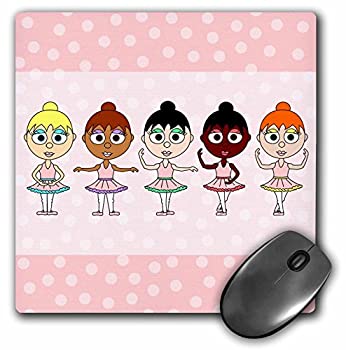 【中古】【輸入品・未使用】3drose LLC 8?x 8?x 0.25インチLittle Ballerina???バレエPositionsマウスパッド( MP _ 6123?_ 1?)
