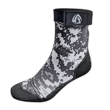 【中古】【輸入品・未使用】(L - Size 10-11 Digital Gray) - Tilos Sport Skin Socks for Adults and Kids Protect Against Hot Sand & Sunburn for Water Sports & Beach