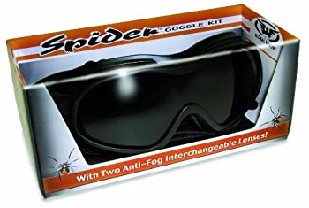 【中古】【輸入品・未使用】グローバルビジョンSpiderゴーグルキットは、交換可能なSmokedレンズ、クリアレンズ、マイクロファイバーポーチ