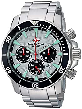 【中古】【輸入品・未使用】Seapro メンズ スキューバドラゴンクォーツステンレススチールカジュアルウォッチ、カラー:シルバートーンダウン(モデル:Sp8342) 白